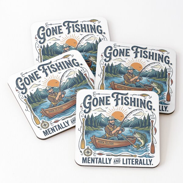 Item preview, Gone Fishing Mentally and Literally designed and sold by Urban Clothes Market.