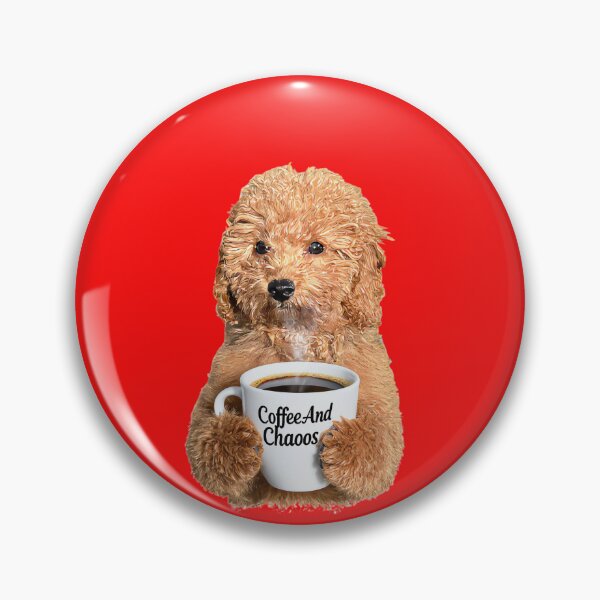 Item preview, Coffee And Chaos Cute Poodle Dog Coffee Lover Design designed and sold by CoffeeAndChao.