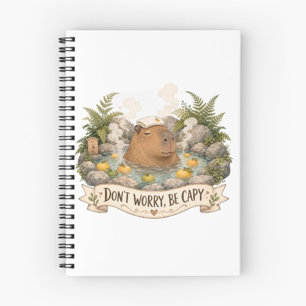 Item preview, Chill Capybara Don't Worry Be Capy Self Care Positive Vibes designed and sold by CoolCrazyChaos.