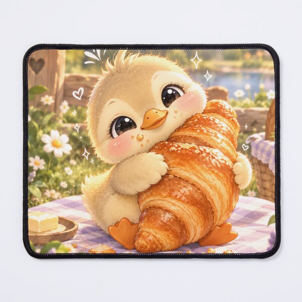 Item preview, Butter the Baby Goose – The Croissant Cuddle designed and sold by NSUniverse.