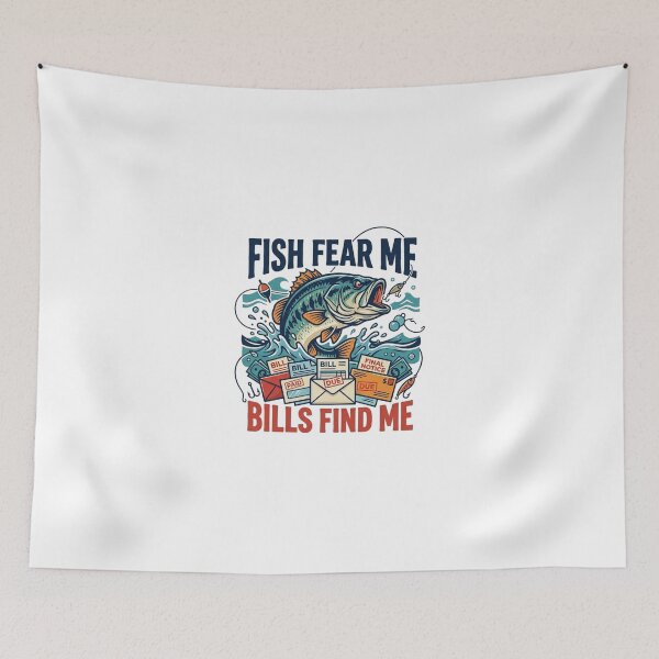 Item preview, Fish Fear Me Bills Find Me designed and sold by Urban Clothes Market.