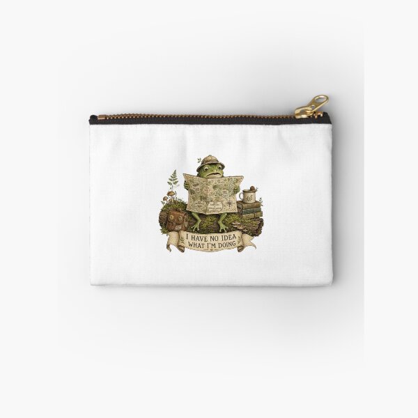 Item preview, Funny Frog Explorer upside down Map No Idea Goblincore designed and sold by CoolCrazyChaos.
