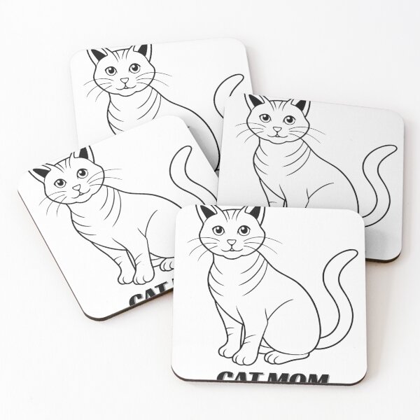 Item preview, Cat Mom - Cute Cat Line Art Design designed and sold by walbayzon.