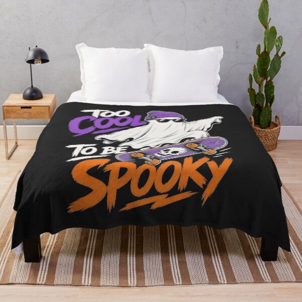 Item preview, Too Cool To Be Spooky Skater Ghost Halloween designed and sold by AilinsDesigns.