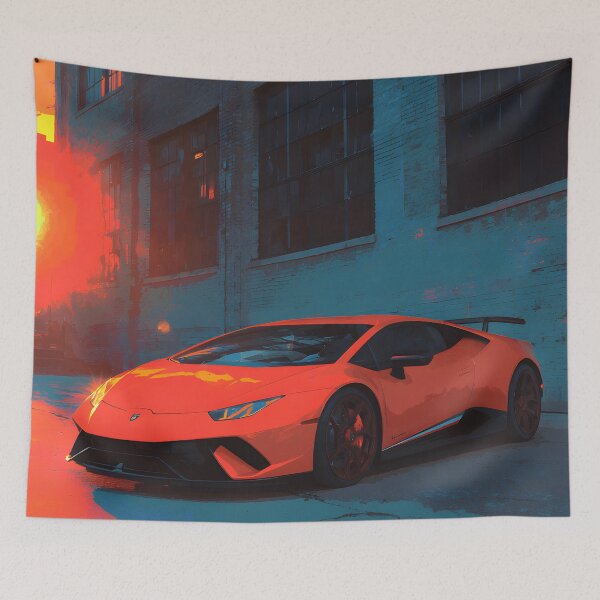 Item preview, Lamborghini Huracan Performante Car Culture Artwork designed and sold by AutoPopStudio.