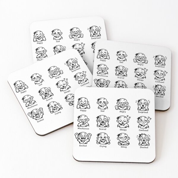 Item preview, Cute Frankenstein Monster Emoji Expression Sticker Sheet designed and sold by FestivityFinds.