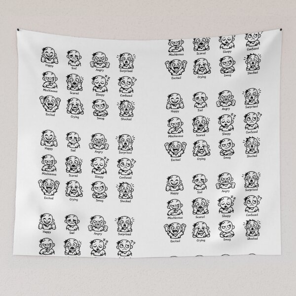 Item preview, Cute Frankenstein Monster Emoji Expression Sticker Sheet designed and sold by FestivityFinds.