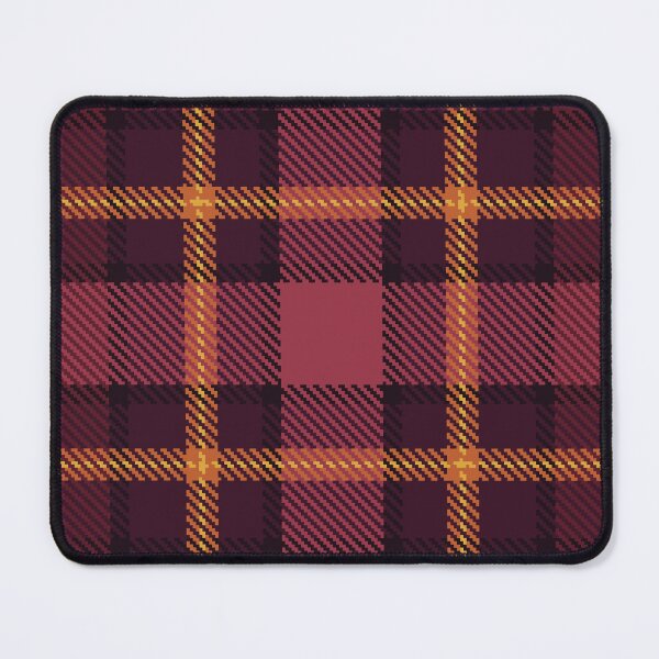 Item preview, Mulled Wine Tartan – Spiced Burgundy Plum and Cinnamon Gold Plaid designed and sold by 89BLACK.