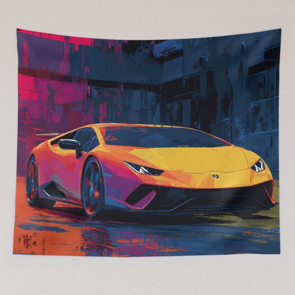 Item preview, Lamborghini Huracan Performante Premium Car Artwork designed and sold by AutoPopStudio.