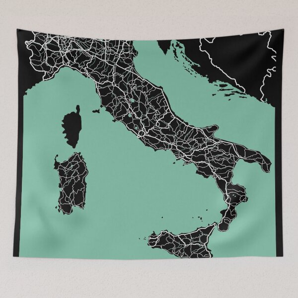 Item preview, Italy Map Europe Travel Souvenir designed and sold by MapsByLeo.