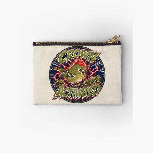 Item preview, Ruby Crowned Kinglet Crown Activated Anime Power Up Funny Bird designed and sold by shifumart.