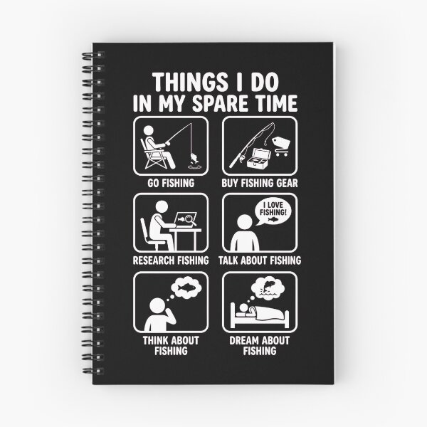 Item preview, Things I Do in My Spare Time Fishing designed and sold by dudelinart.