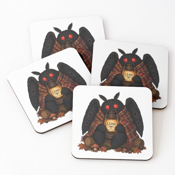 Item preview, Cozy Mothman Glowing Lamp Cryptidcore Spooky Cute Halloween designed and sold by CoolCrazyChaos.