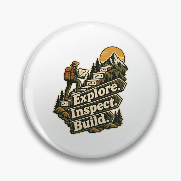 Item preview, Explore Inspect Build Repository Expedition Graphic designed and sold by ThreadQuirk.