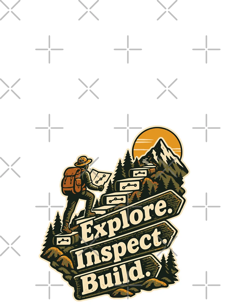 Thumbnail 4 of 4, iPhone Case, Explore Inspect Build Repository Expedition Graphic designed and sold by ThreadQuirk.