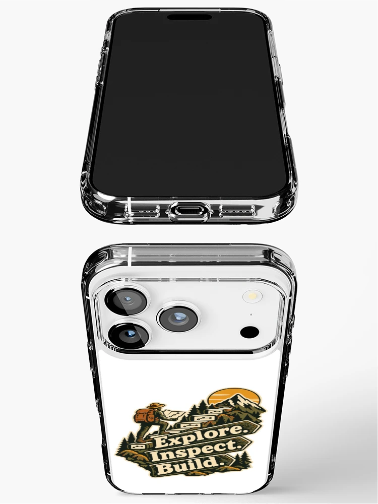 Thumbnail 3 of 5, iPhone Case, Explore Inspect Build Repository Expedition Graphic designed and sold by ThreadQuirk.