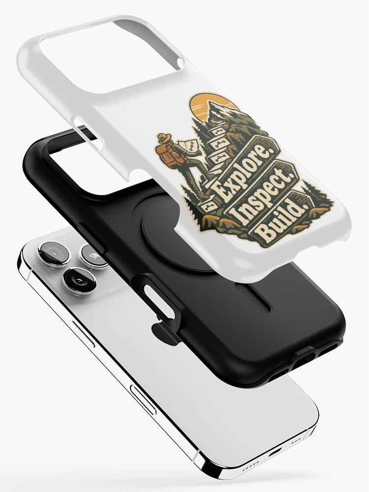 Thumbnail 2 of 4, iPhone Case, Explore Inspect Build Repository Expedition Graphic designed and sold by ThreadQuirk.