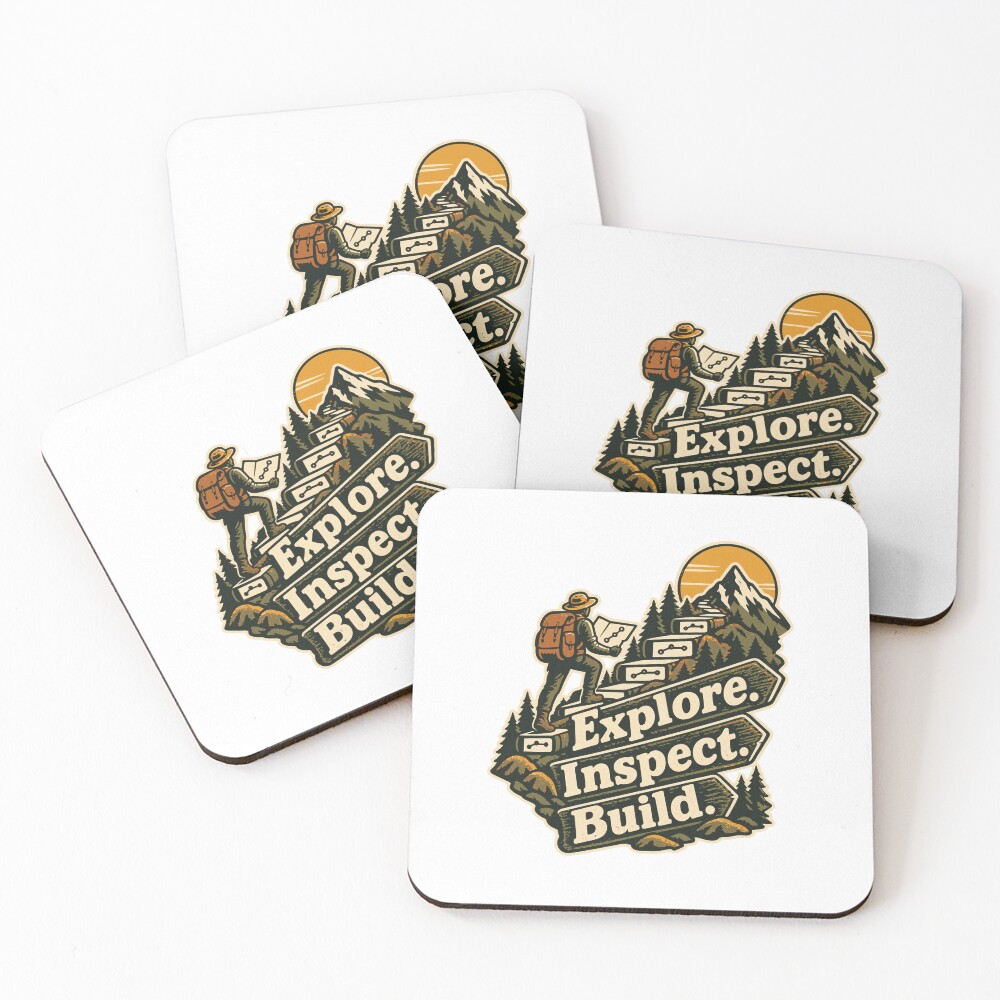 Item preview, Coasters (Set of 4) designed and sold by ThreadQuirk.