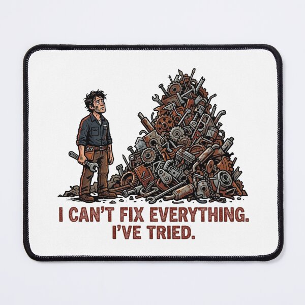 Item preview, I Can't Fix Everything - Mechanic Humor designed and sold by Urban Clothes Market.