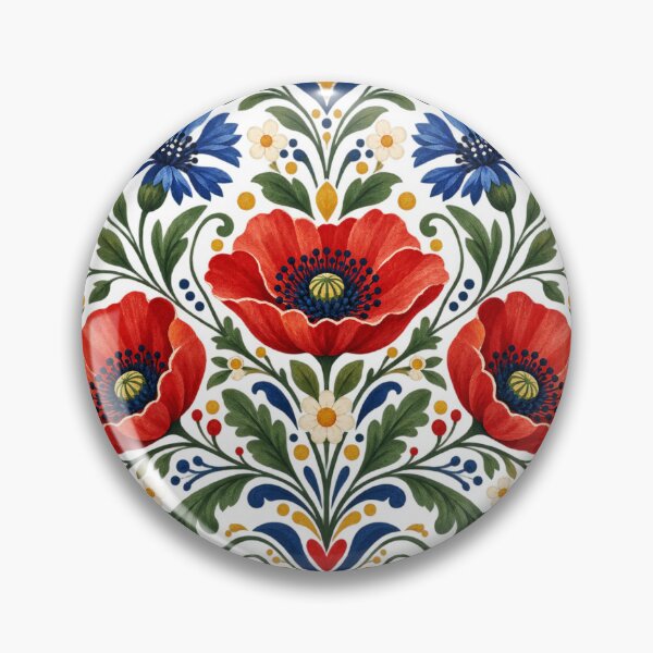 Item preview, Bohemian Folk Floral Poppy Bouquet designed and sold by MushroomHut.