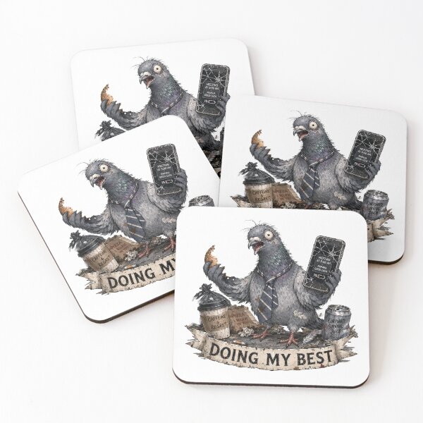 Item preview, Funny Pigeon Doing My Best Corporate Humor Burnout Working designed and sold by CoolCrazyChaos.