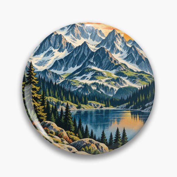Item preview, High Tatras Sunrise Mountain Lake designed and sold by MushroomHut.