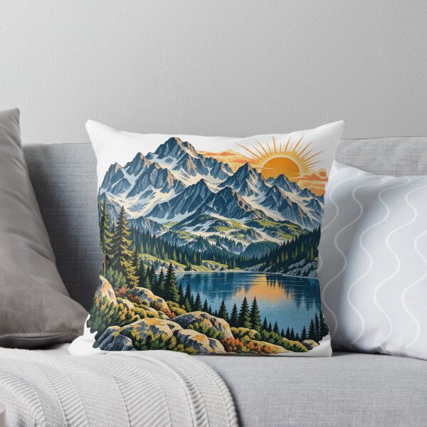 Item preview, High Tatras Sunrise Mountain Lake designed and sold by MushroomHut.