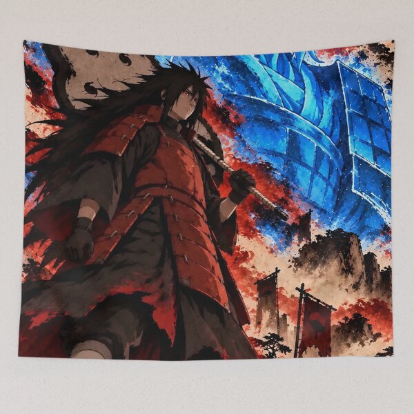 Item preview, Madara Uchiha Perfect Susanoo Blue Red Anime Warrior Epic Battle Art designed and sold by Dyan4.