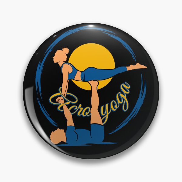 Item preview, Acroyoga Partner Acrobatics Balance Fitness Yogi Silhouette designed and sold by Szkicerka.