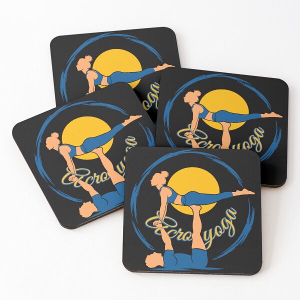 Item preview, Acroyoga Partner Acrobatics Balance Fitness Yogi Silhouette designed and sold by Szkicerka.
