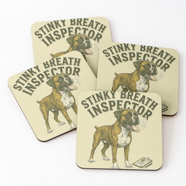Item preview, Stinky Breath Inspector Funny Gross Dog Boxer Lover Gift Humor  designed and sold by FurRealStudioCo.
