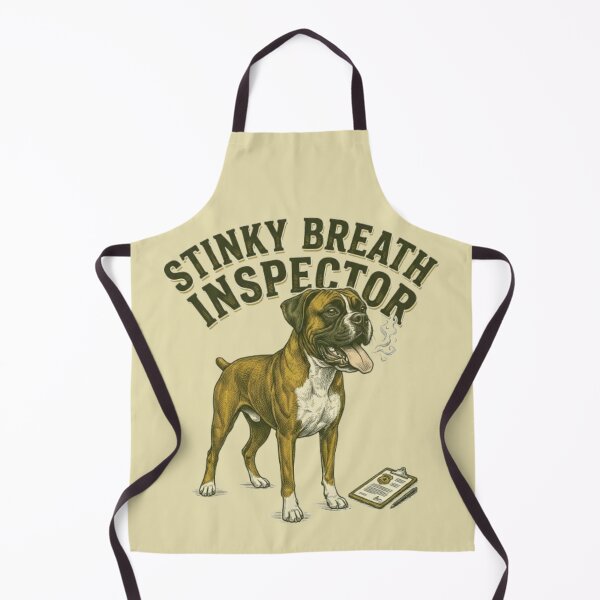 Item preview, Stinky Breath Inspector Funny Gross Dog Boxer Lover Gift Humor  designed and sold by FurRealStudioCo.