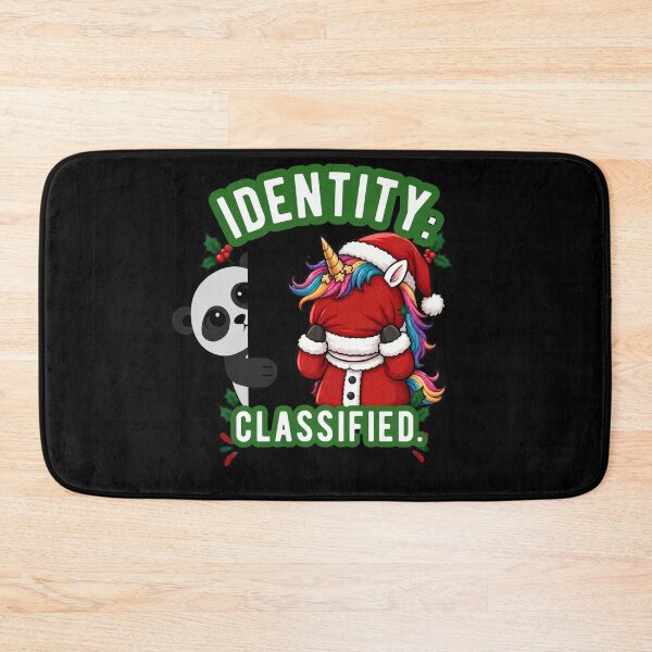 Item preview, Identity Classified Funny Christmas Panda Unicorn Santa Sarcastic designed and sold by Sitred123.