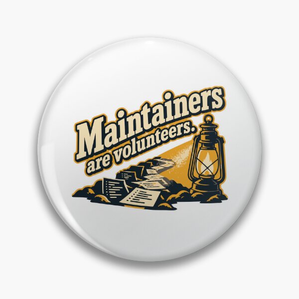 Item preview, Maintainers Are Volunteers Lantern Design designed and sold by ThreadQuirk.