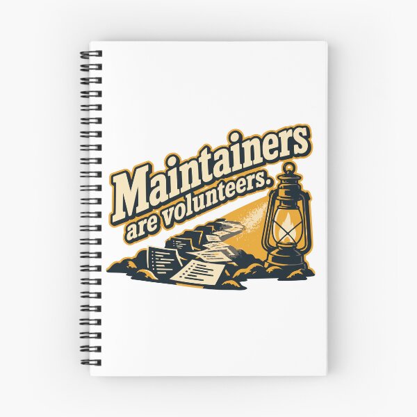 Item preview, Maintainers Are Volunteers Lantern Design designed and sold by ThreadQuirk.
