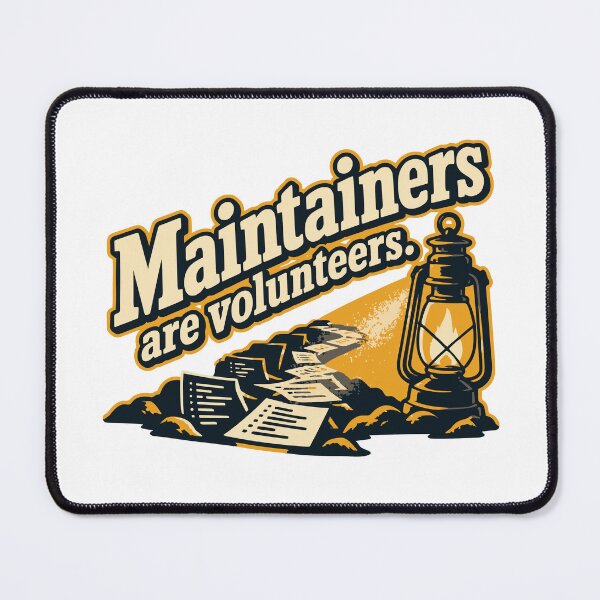 Item preview, Maintainers Are Volunteers Lantern Design designed and sold by ThreadQuirk.