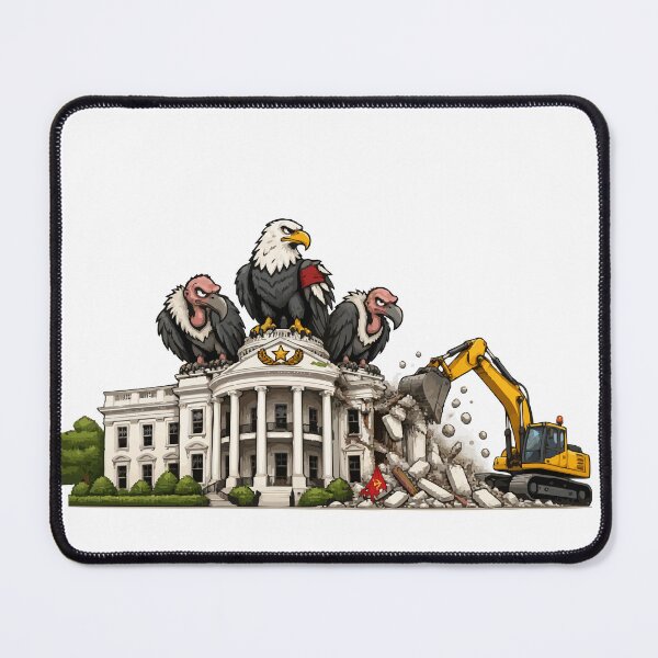 Item preview, The Demolition of the White House Wing Caricature designed and sold by vivendulies.