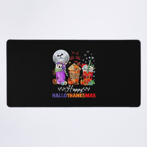 Item preview, Happy Hallothanksmas Wine Halloween Thanksgiving Christmas designed and sold by Altenpendinton.