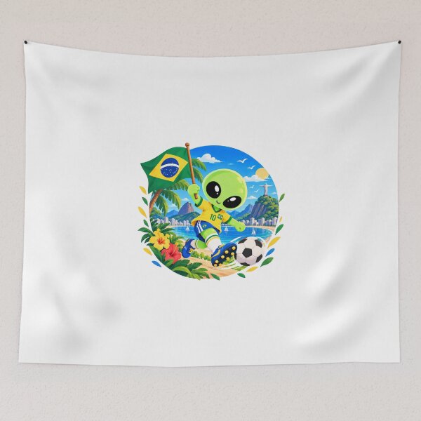 Item preview, Brazilian Alien | Brazil Soccer & Rio de Janeiro Adventure designed and sold by fedetrev.