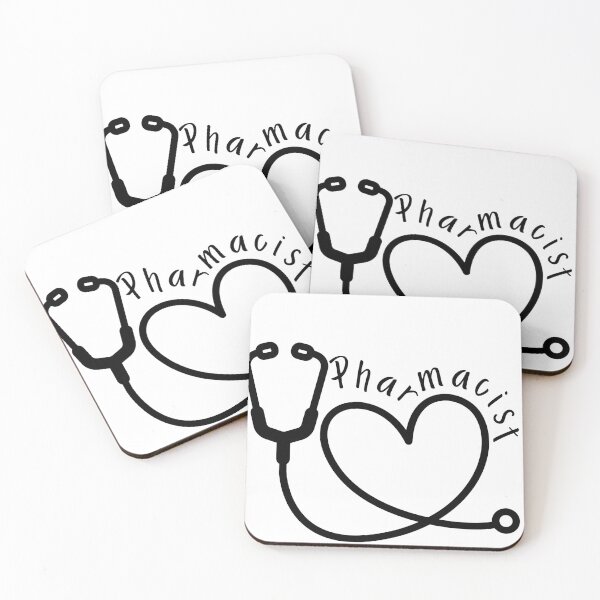 Item preview, ​Pharmacist Stethoscope Heart Medical Graphic designed and sold by PharmAesthetic.