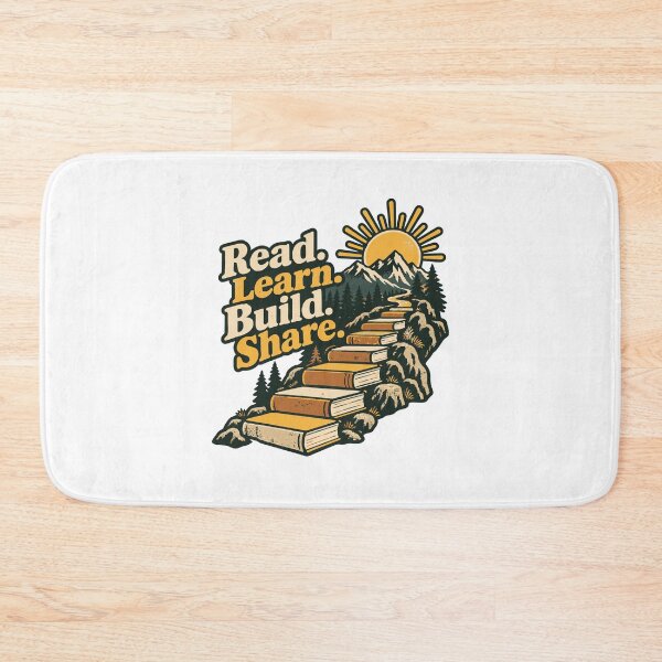 Item preview, Read Learn Build Share Mountain Trail designed and sold by ThreadQuirk.