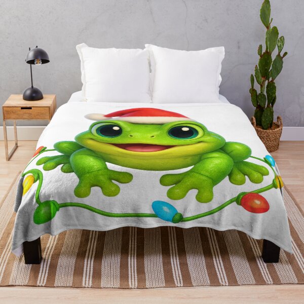 Item preview, Merry Green Tree Frog Christmas designed and sold by Sillytoe.