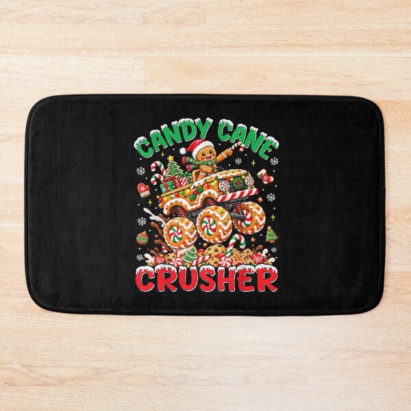 Item preview, Kids Christmas Gingerbread Candy Cane Crusher Monster Truck designed and sold by Altenpendinton.
