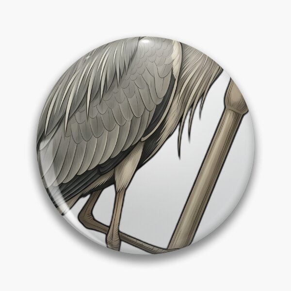 Artikelvorschau, Vintage Naturalist Grey Heron — Antique Wading Bird Plate entworfen und verkauft von Catch333.