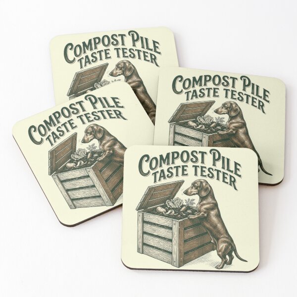 Item preview, Compost Pile Taste Tester Funny Gross Dog Dachshund Humor designed and sold by FurRealStudioCo.