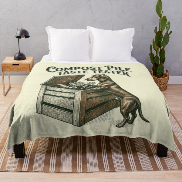 Item preview, Compost Pile Taste Tester Funny Gross Dog Dachshund Humor designed and sold by FurRealStudioCo.