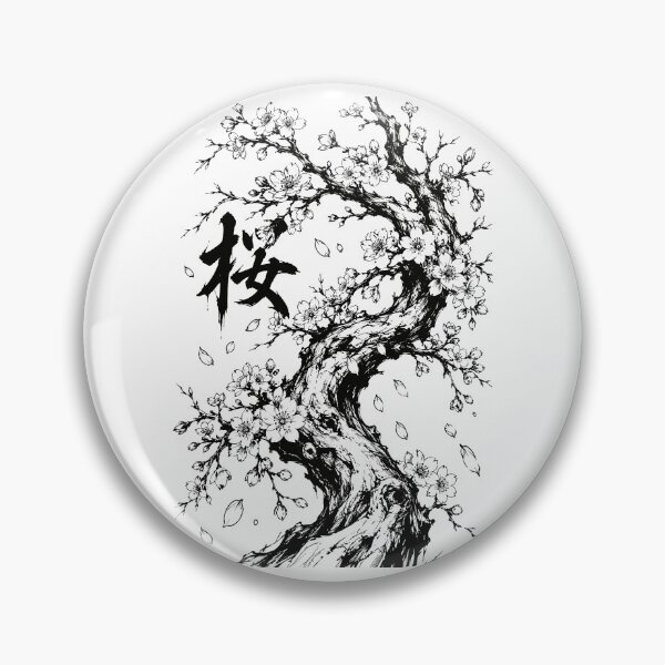 Item preview, Gnarled Sakura Tree in Ink designed and sold by bapupa.