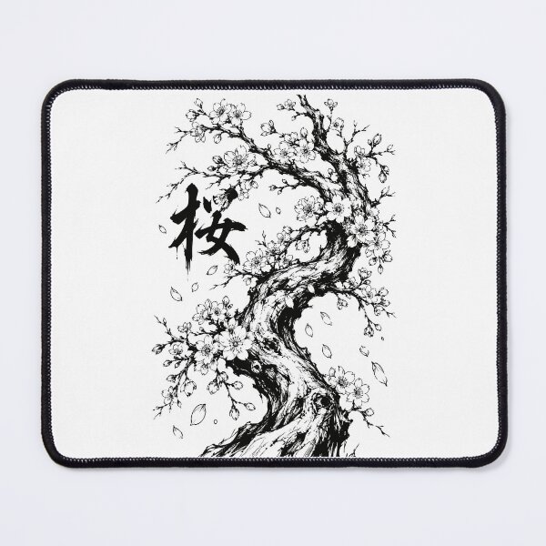 Item preview, Gnarled Sakura Tree in Ink designed and sold by bapupa.