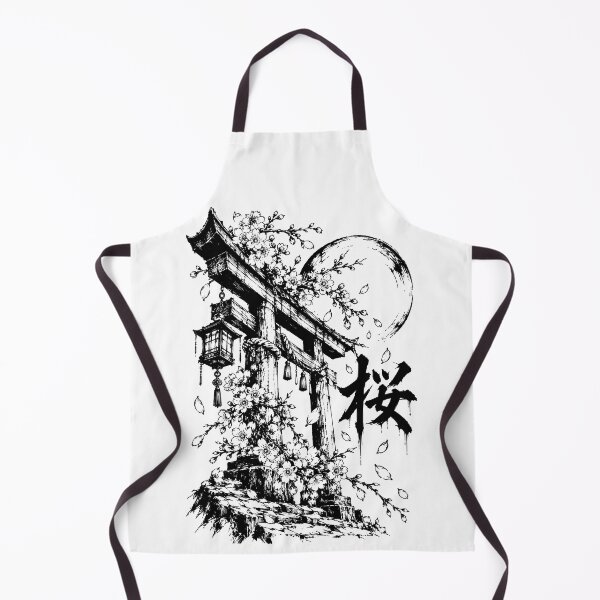 Item preview, Ink Torii Under the Sakura Moon designed and sold by bapupa.