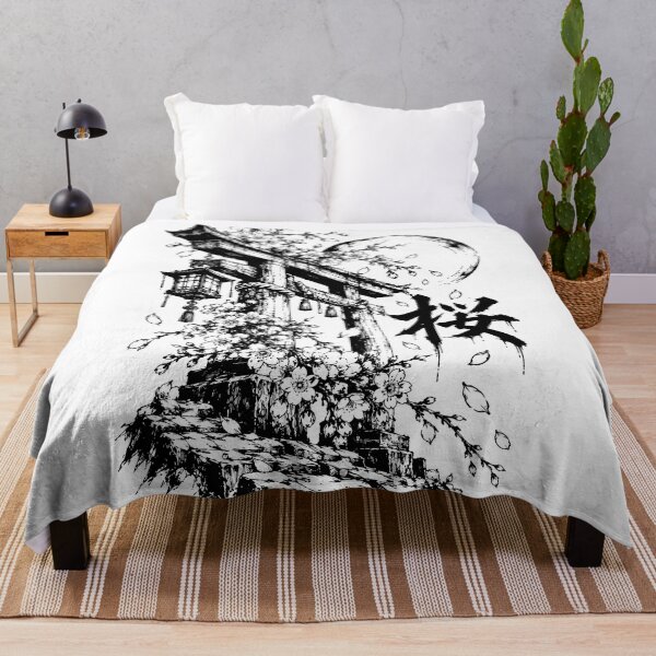 Item preview, Ink Torii Under the Sakura Moon designed and sold by bapupa.